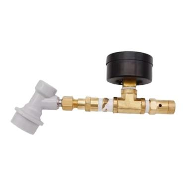 Imagem de Ｂｅｓｇａ Válvula de alívio de pressão ajustável para fabricação de cerveja artesanal, fácil de usar, e prática, em metal, 0 a 60 Psi