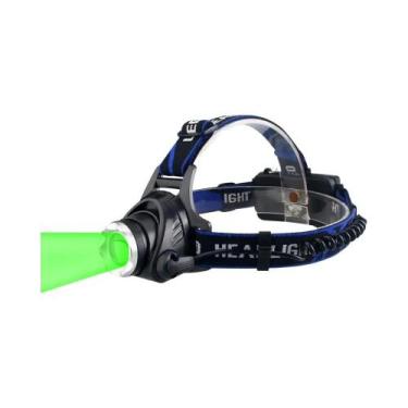 Imagem de Lanterna Tática LED Verde Com Luz Vermelha, Lanterna De Cabeça Zoomáve