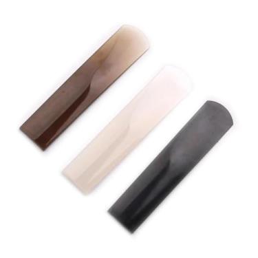 Imagem de Acessórios profissionais de saxofone 3 pçs/conjunto de palhetas de saxofone alto conjunto de palhetas de resina para saxofone alto acessórios de peças de instrumentos de sopro