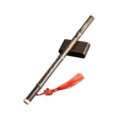 Imagem de Flauta de bambu profissional flauta roxa instrumento iniciante flauta entrada para adultos (tecla F)