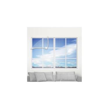 Imagem de Tela Mosquiteira de Poliéster, 155x155cm, Proteção Contra Insetos para Janelas e Portas, Barreira Protetora com Circulação de Ar