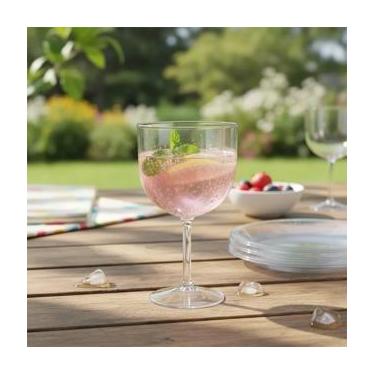 Imagem de 10 Taça De Gin Acrílico Cristal 450 ML festa evento decoração balada m