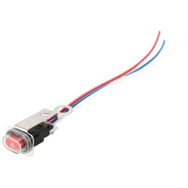 Imagem de Generic Interruptor de luz de emergência para motocicleta, preto, substituição, fácil instalação, manutenção, modificação, reparo, acessórios, Preto
