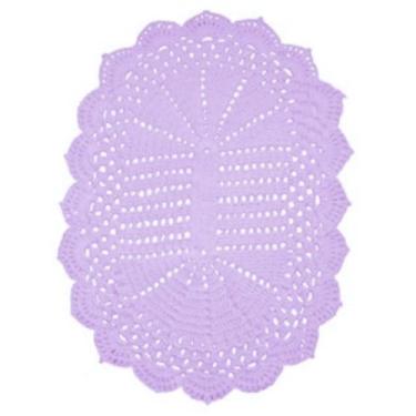 Imagem de Tapete de Crochê 63x43cm (lilás claro)