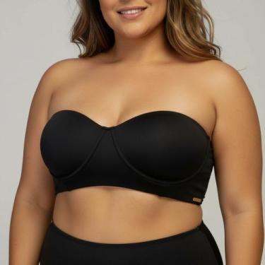 Imagem de SUTIÃ BUSTIÊ TOMARA Q.CAIA PLUS SIZE REFORÇADO LATERAL DUPLA Tamanho:5