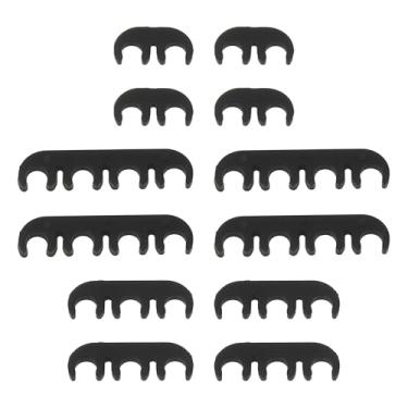 Imagem de INFINAUTO Separadores de vela de ignição do motor, suporte interno de separadores de fio de ignição de 7 mm 8 mm para Chevrolet para Ford plástico preto, 12 peças