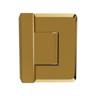 Imagem de Brixwell H-P90GTG-LB Dobradiça de porta de chuveiro para montagem de vidro série Premier 90 graus latão vitalício