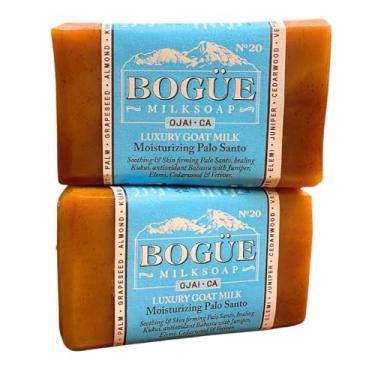 Imagem de Bogue Milk Soap Sabonete Artesanal De Leite Cabra, 2 Barras - Nº 20, Hidratante, Mistura Palo Santo "Holy Wood" Com Óleos Essenciais Calmantes Cedro E Zimbro, Elemi Firmador Vetiver Cicatrizante