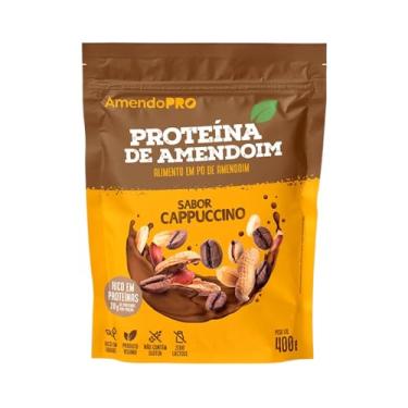 Imagem de AmendoPro – Pó de Proteína de Amendoim – Cappuccino 400 g – Nutrição Vegetal com Alto Teor de Proteína – Rico em Fibras e Minerais Essenciais