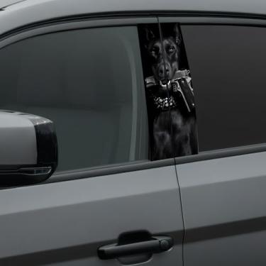 Imagem de 2 peças XL B-Pillar Vinyl Wrap Set 12,6" × 23,15.2 cm (corte para ajustar), decalque adesivo impermeável para carro B pilar, decalques de pilar de janela de porta, envoltório de carro de vinil