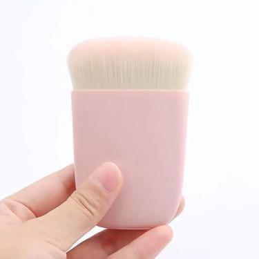 Imagem de 1 pincel de blush em pó, base de lentilha, multifunções, beleza, cabelo super macio, fofo, ferramenta de maquiagem em pó (rosa)