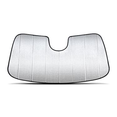 Imagem de AutoMate Pro Para-brisas de ajuste personalizado para Subaru Outback SUV 2015 2016 2017 2018 2019 Subaru Outback SUV, protetor de viseira de raios UV compacto, protetor de viseira dobrável de dupla