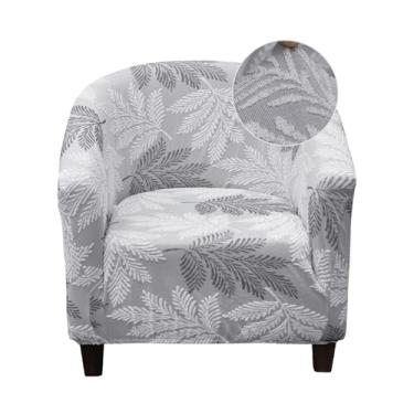 Imagem de Eco-Ancheng Capa elástica para cadeira de clube, capa de cadeira de barril, capa de poltrona, capa de sofá, removível, protetor de móveis para sala de estar, 08