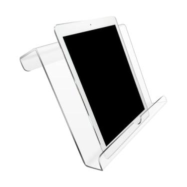 Imagem de Jectse Suporte para Tablet Em Esteira, Suporte para Livros Em Acrílico para Bicicleta Ergométrica e Equipamentos de Ginástica, Com Configuração Fácil para Ler e Assistir (Transparente)