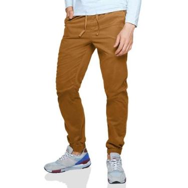 Imagem de Pantalones Jogger Holgados para Hombre en Color Barro - Match