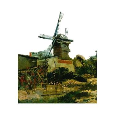 Imagem de Pintura Em Tela De Paisagem Do Mar Com Flores De Íris E Céu Estrelado 