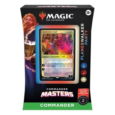 Imagem de Magic: The Gathering Commander Masters Commander Deck - Planeswalker Party (100-Card Deck, 2-Card Collector Booster Sample Pack + Accessories)