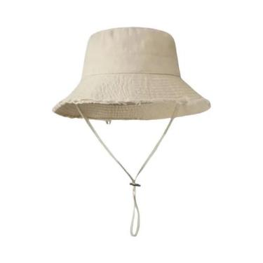 Imagem de Chapéu De Praia Dobrável Com Franjas Para Mulheres, Proteção Solar, Co