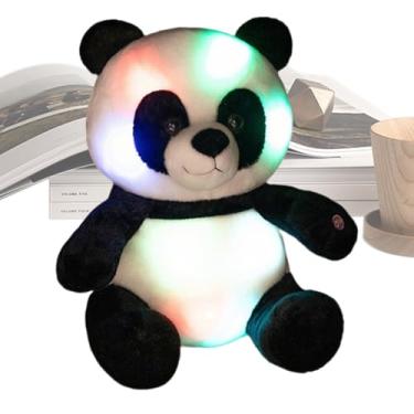 Imagem de Panda Pelúcia Que Acende | Brinquedo Pelúcia Panda Que Brilha,Almofada Macia De Animal - Para Aniversário Natal Crianças Casa Cama Sofá