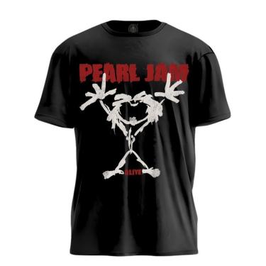 Imagem de Camiseta Pearl Jam Clássica Camiseta Banda De Rock Anos 90-Masculino