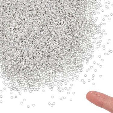 Imagem de UNICRAFTALE Cerca de 5000 peças mini latão prata cor crimpagem contas espaçador braçadeira termina 1,5 mm contas Rondelle fabricação de joias achados para pulseira colar