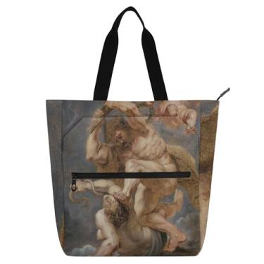 Imagem de GAIGEO Bolsa feminina Rubens Hercules Heroic Virtue Discord para trabalho, lona, escola, bolsa média, com compartimentos