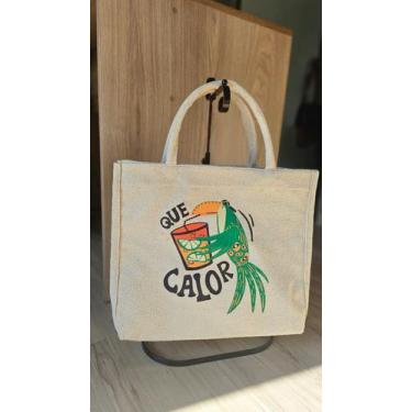Imagem de Bolsa Verão Sacola de Praia Clube Atoalhada Estampas modernas - NoBran