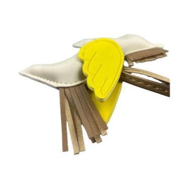 Imagem de Chaveiro De Pônei Adorável Com Asas Em Couro PU Multicolorido Com Caud