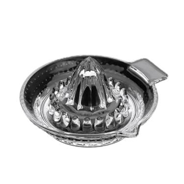 Imagem de Espremedor de Frutas de Vidro Manual Cristal 14x8.5x7cm - Ideal para Suco de Limão, Laranja e Frutas Citricas, Design Compacto e Prático para Uso Doméstico