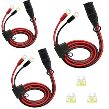 Imagem de Cabo carregador de bateria GC002 X-Connect, terminal de ilhós XL M6 (1/10.2 cm) para carregadores de bateria inteligentes e gotejantes (pacote com 3)