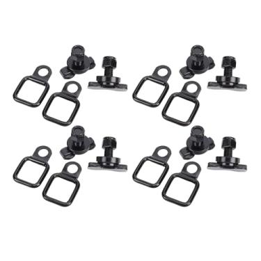 Imagem de Akozon L Track Duplo Lug Rosqueado Porca Parafuso Prisioneiro Com Amarração Anel de Gancho de âncora para Caminhão Cama Reboque Captador Rv Atv