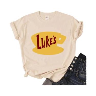 Imagem de Camiseta Feminina De Verão Gilmore Girls Manga Gráfica Harajuku De Man