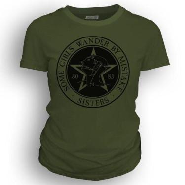 Imagem de Camiseta feminina Dasantigas malha 100% algodão estampa Sisters Of Mer