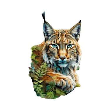 Imagem de Pintura Em Tela Sem Moldura Com Tema De Animal Lince Para Decoração De