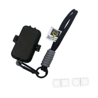 Imagem de harayaa Estojo para giz de bilhar, porta-giz para pontas, acessórios profissionais para sinuca e bilhar, suporte para giz de taco de bilhar para uso externo, Preto