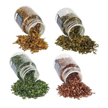 Imagem de menolana Folhas em miniatura de folhas de bordo de outono, simulação realista para maquetes de dioramas em mesa de areia e criação de paisagens em miniatura, Frasco de 56ml