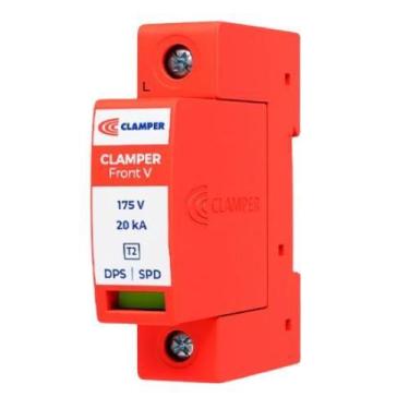Imagem de DPS - Dispositivo Proteção Surtos Clamper Front V 175V 20kA