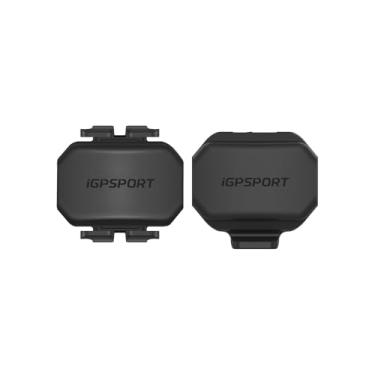 Imagem de iGPSPORT Sensor de Cadência Velocidade Bicicleta, Sem Fio IPX7 à Prova d'água Bluetooth ANT+ Vida útil da Bateria 300Horas Sensor de Ciclocomputador
