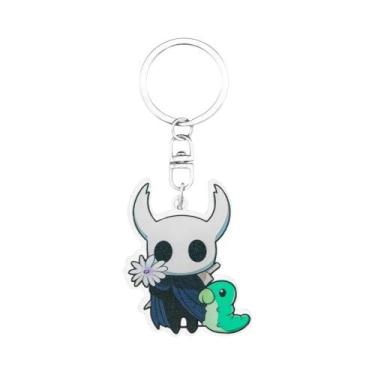 Imagem de Chaveiro Minimalista E Fofo Do Hollow Knight Em Acrílico, Suporte De C