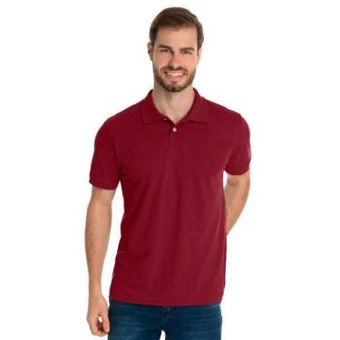 Imagem de Camisa Gola Polo Piquet Masculina Básica Lisa-Masculino