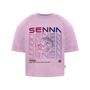 Imagem de Camiseta M/C Boxy Seek Your Beat Espiral Senna Feminino Driven Ayrton Senna-Feminino
