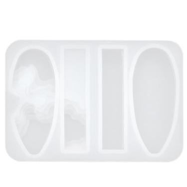 Imagem de Molde grande de resina de silicone macio faça você mesmo joias pingente ferramenta de artesanato