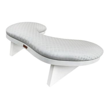 Imagem de Suporte Delta Profissional: Conforto Extra para Mãos, Braços e Pés em Manicure 14 * 40 * 16cm(Prateado Bling)