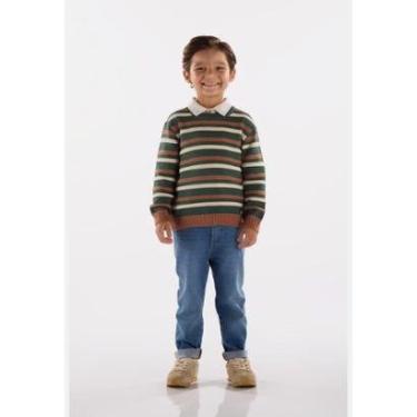 Imagem de Blusão Infantil em Tricot Listrado Up Baby-Masculino