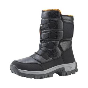 Imagem de Botas De Inverno Masculinas Quentes E Impermeáveis, Botas De Neve De P