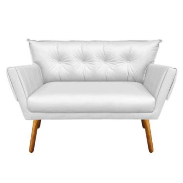 Imagem de Namoradeira Anitta material sintético Pés Palito Castanho D03 - D'Ross