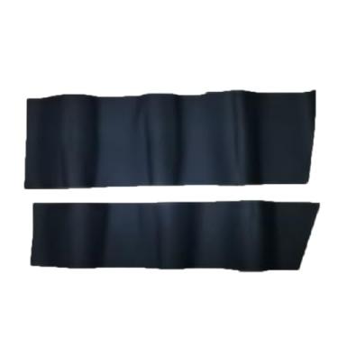 Imagem de Para Tesla Model 3 Highland 2024-2026 capa de porta-luvas de fibra de carbono adesivo de couro PU acessórios interiores de carro copiloto anti chute (preto PU)