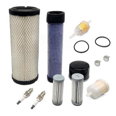 Imagem de Kit de filtro de manutenção adequado para cortador de grama John Deere Z915B Z915E Z930M Z710A Z720A, kit de filtro de troca de óleo de substituição MIA881446 AM125424 M131802 M131803 AM116304