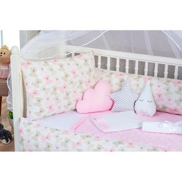 Imagem de Kit Berço Masculino Ursinho 13 Peças Kit Americano Estampado