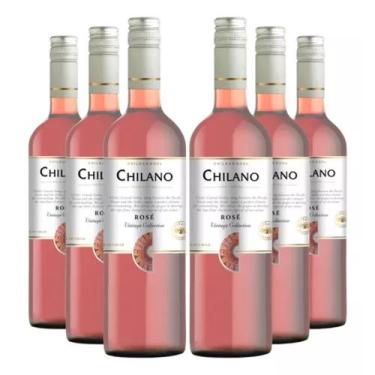 Imagem de VINHO CHILANO ROSÉ MEIO SECO 750 ML 6 unidades - Chileno